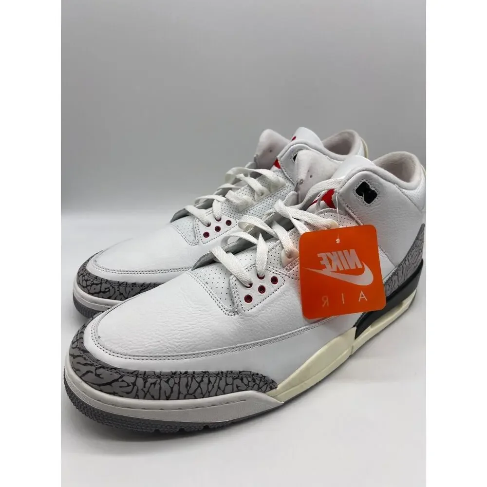 Nike Air Jordan 3 Retro White Cement Reimagined DN3707-100 Mens Size 18 New